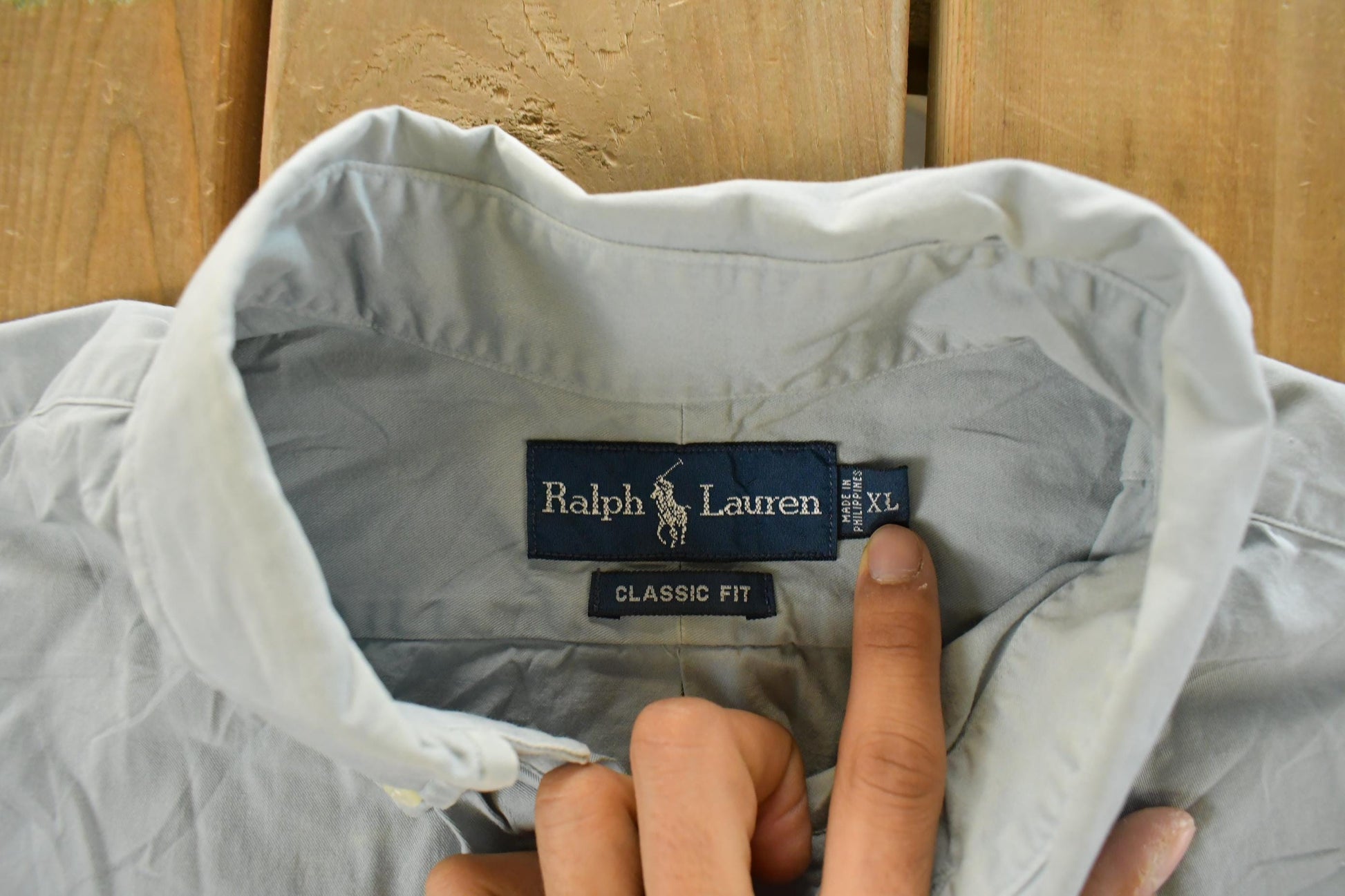 Vintage 1990s Polo Ralph Lauren Button Up Shirt Men's XL from propervintagecanada
