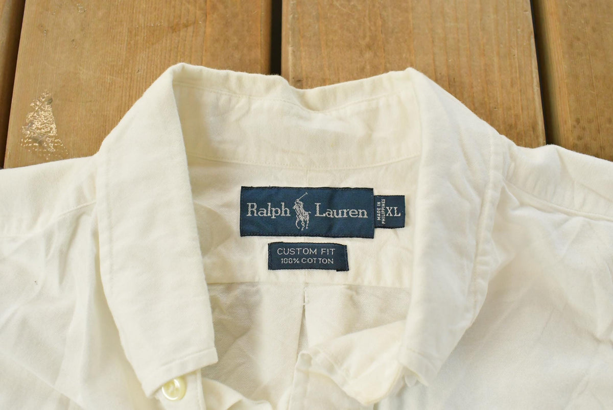 Vintage 1990s Polo Ralph Lauren Button Up Shirt Men's XL from propervintagecanada