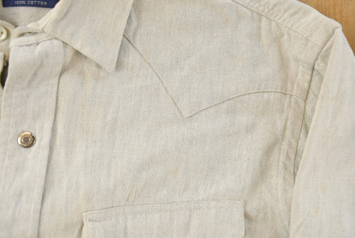 Vintage 1990s Polo Ralph Lauren Cowboy Western Pearl Snap Shirt Men's M from propervintagecanada