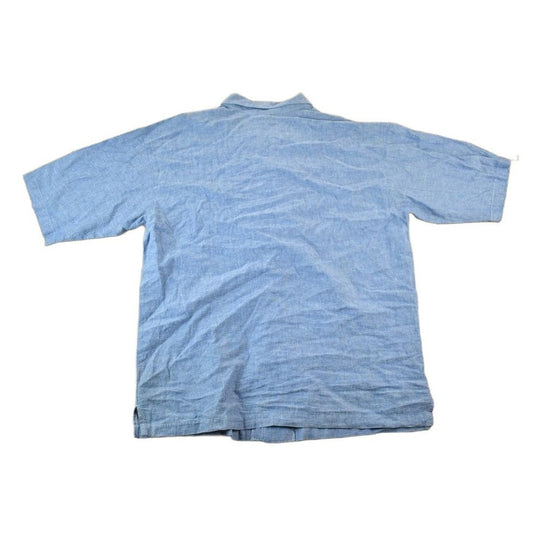 Vintage 1990s Polo Ralph Lauren Denim Yachting Button Up Western Style Shirt Men's Large