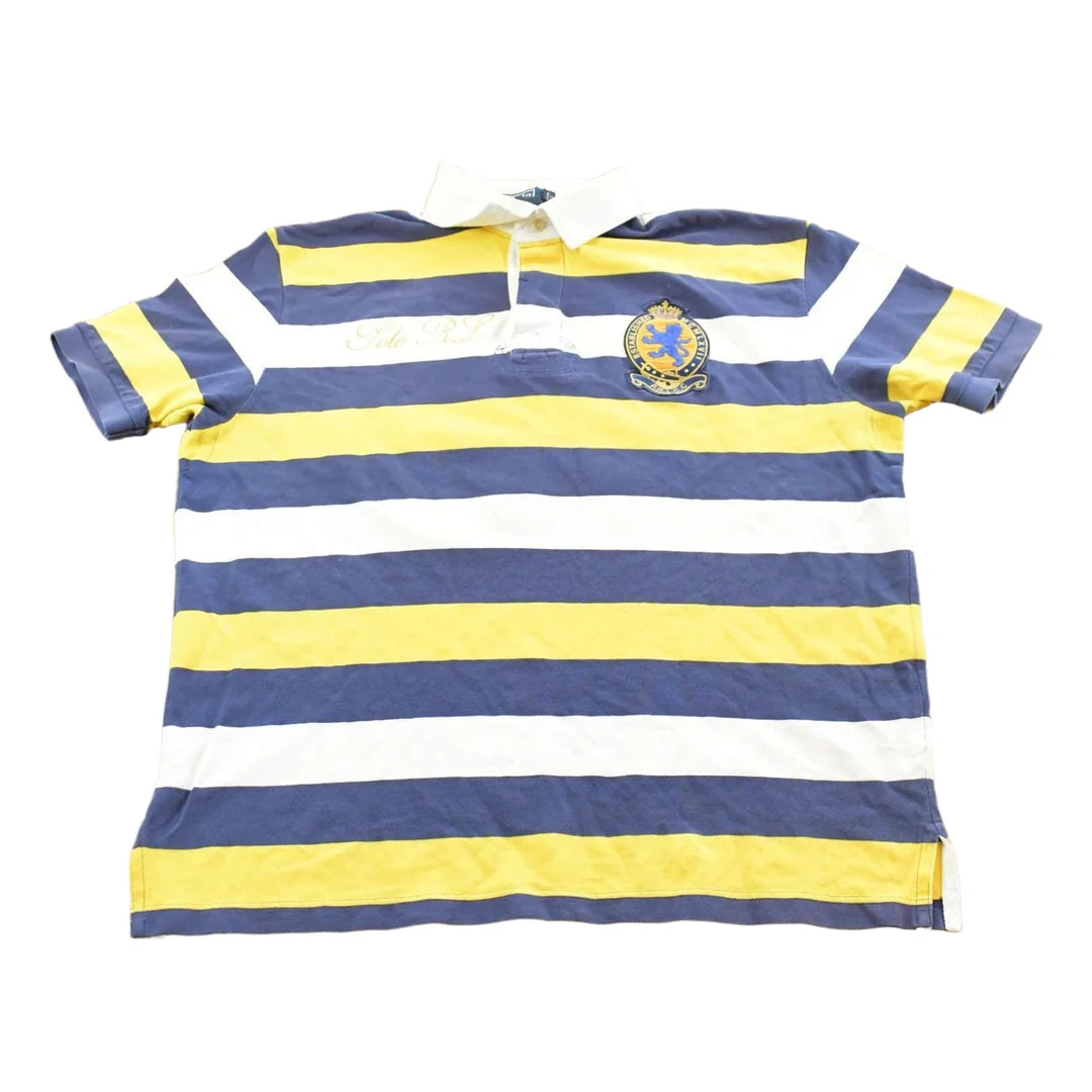 Vintage 1990s Polo Ralph Lauren Embroidered Collared T Shirt Mens XL from propervintagecanada