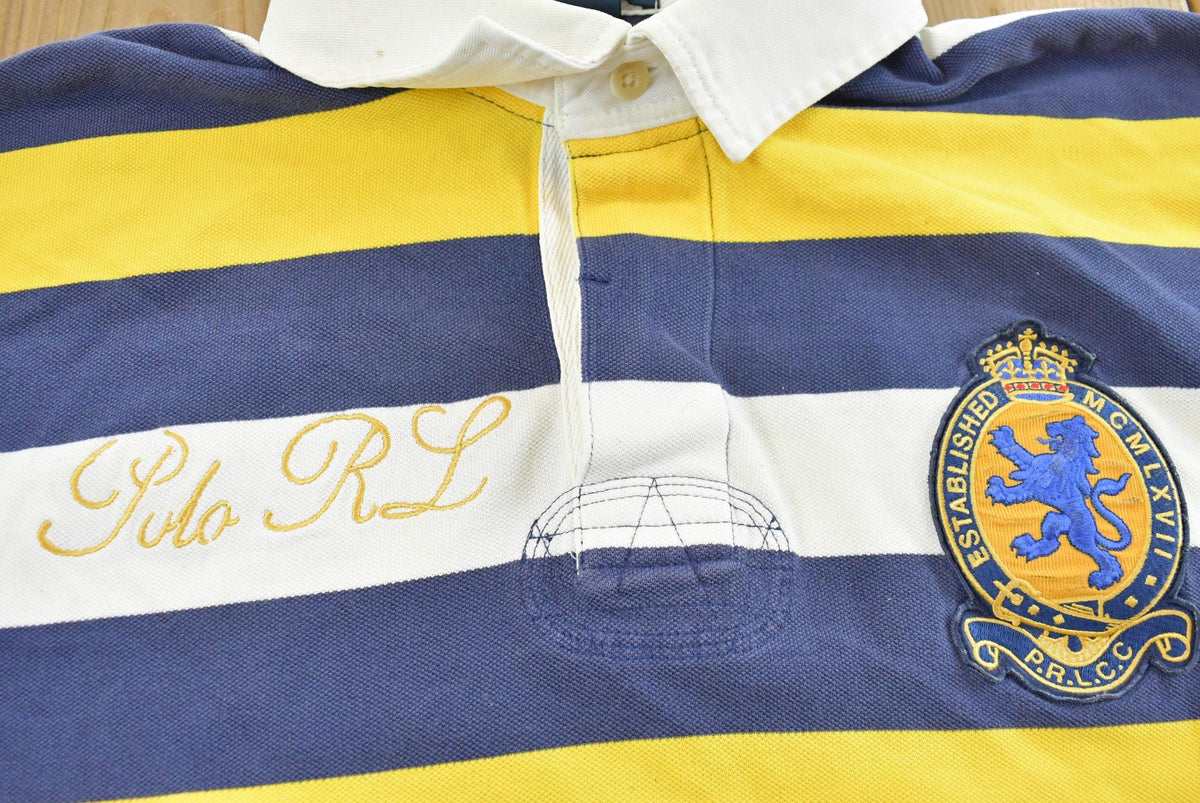 Vintage 1990s Polo Ralph Lauren Embroidered Collared T Shirt Mens XL from propervintagecanada