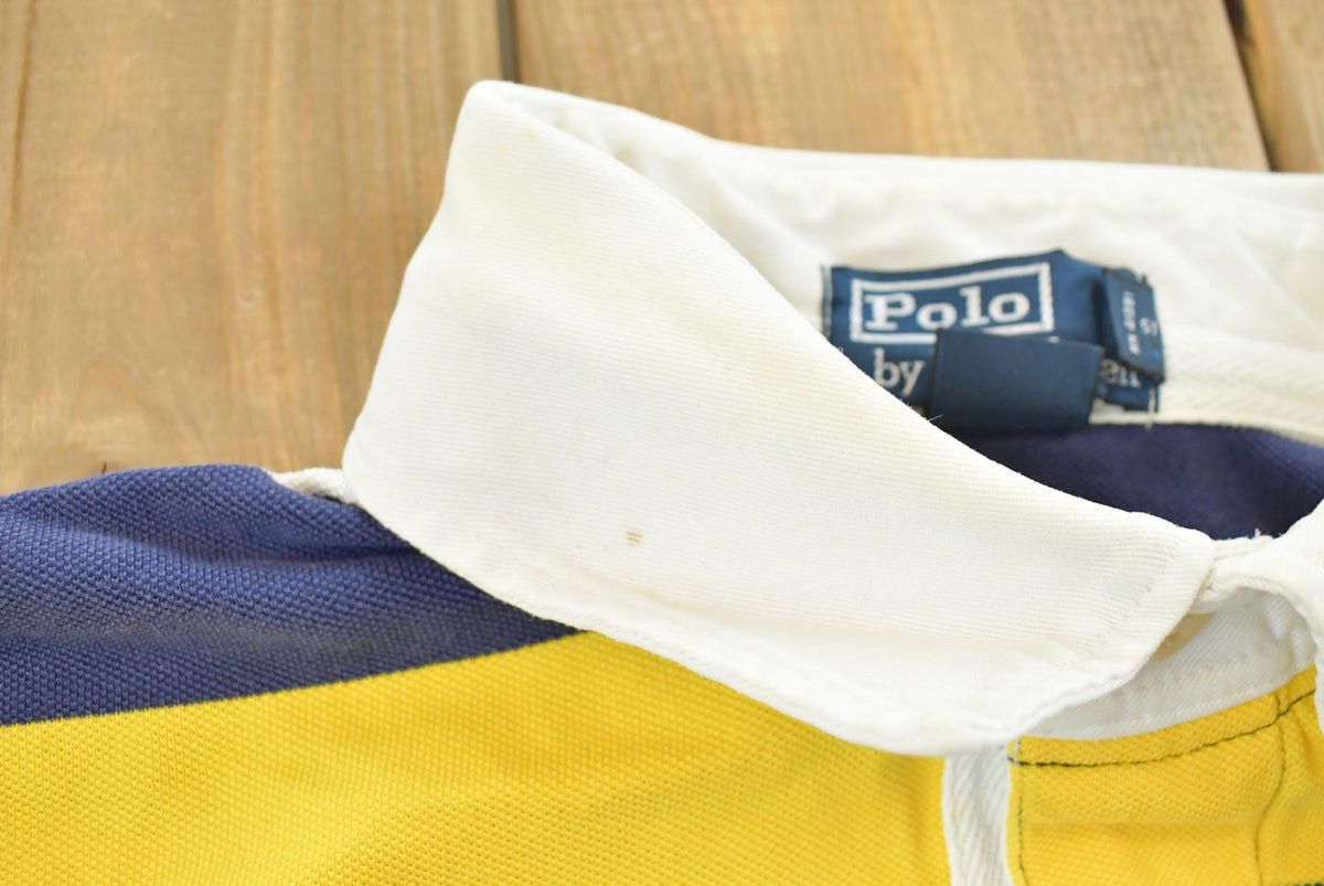 Vintage 1990s Polo Ralph Lauren Embroidered Collared T Shirt Mens XL from propervintagecanada