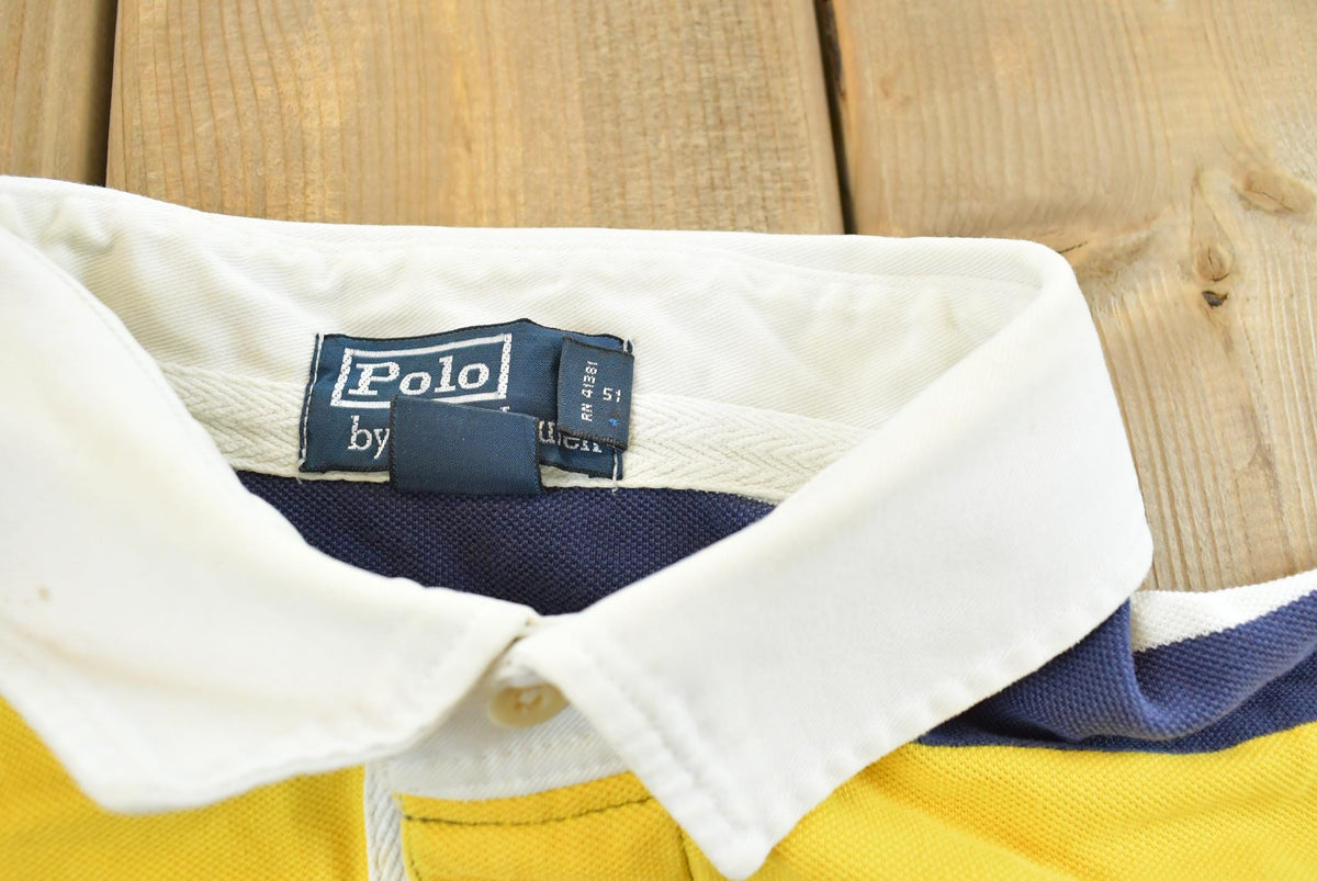 Vintage 1990s Polo Ralph Lauren Embroidered Collared T Shirt Mens XL from propervintagecanada