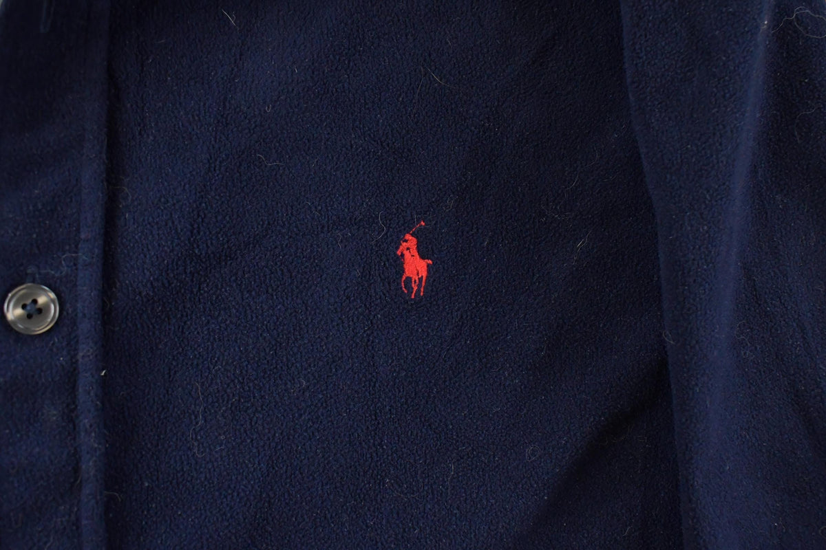 Vintage 1990s Polo Ralph Lauren Fleece Button Up Shirt Men's XL from propervintagecanada