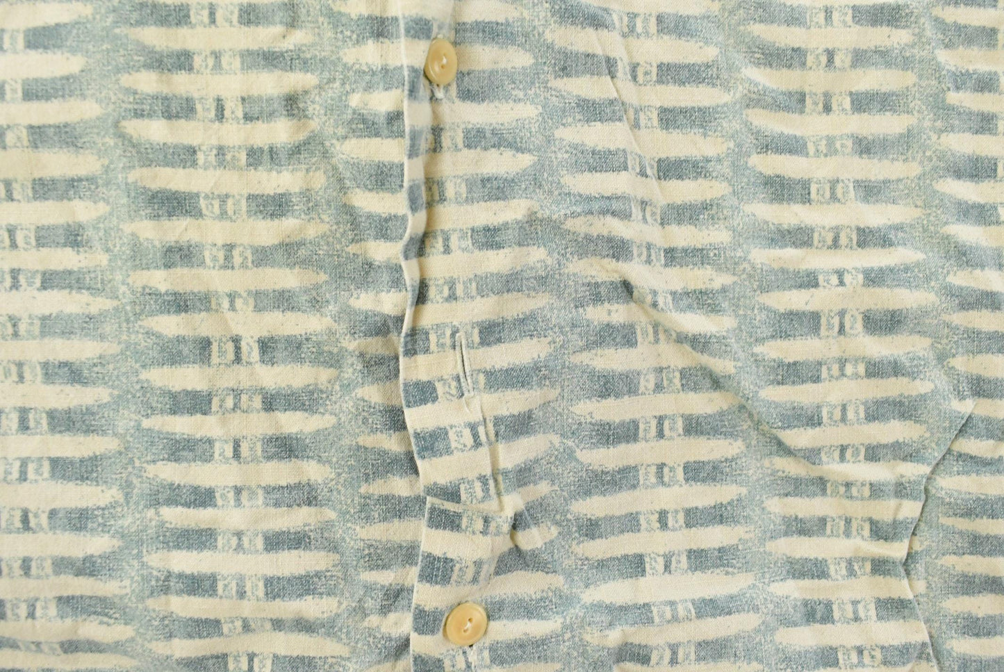Vintage 1990s Polo Ralph Lauren Geometric Button Up Shirt Men's XL / Short Sleeve / 90s Button Up from propervintagecanada