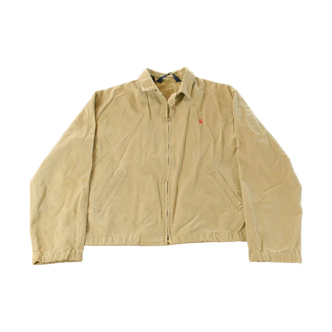 Vintage 1990s Polo Ralph Lauren Harrington Jacket Men's Medium / 90s Golf Jacket / Full Zip / Preppy from propervintagecanada