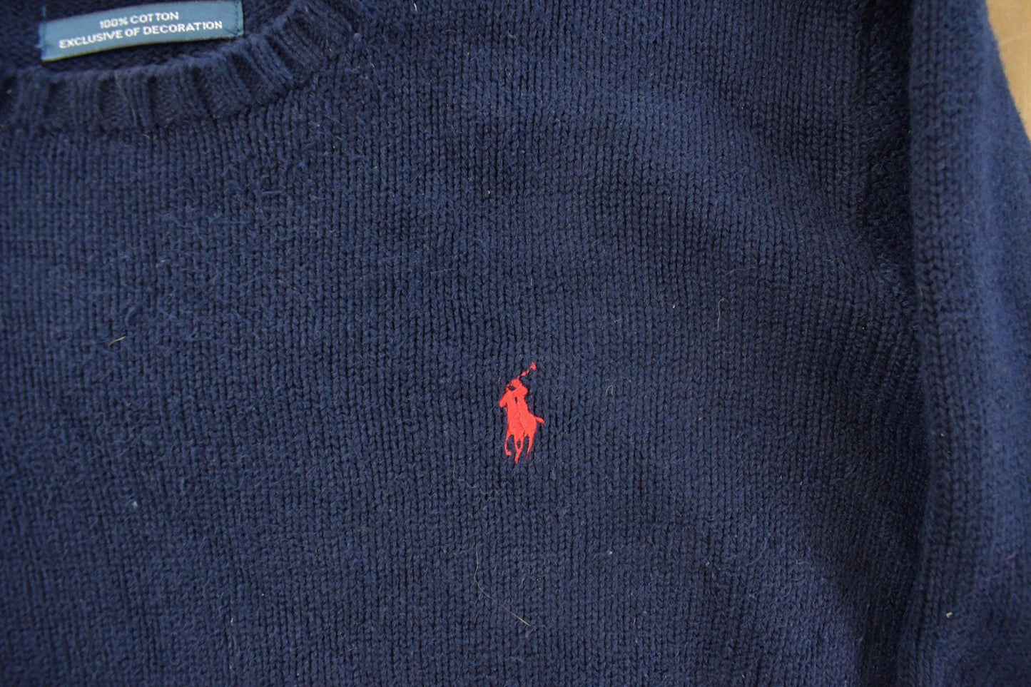 Vintage 1990s Polo Ralph Lauren Knit Crewneck Sweater Men's Medium from propervintagecanada