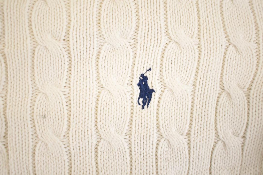 Vintage 1990s Polo Ralph Lauren Knit Crewneck Sweater Women's XS from propervintagecanada
