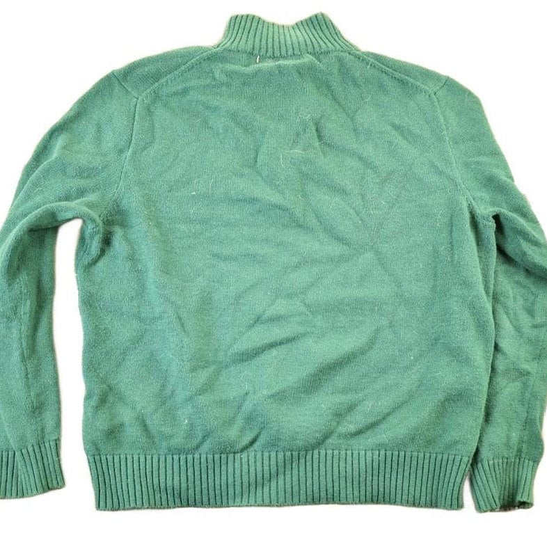 Vintage 1990s Polo Ralph Lauren Knit Crewneck Zip Up Sweater Mens L from propervintagecanada