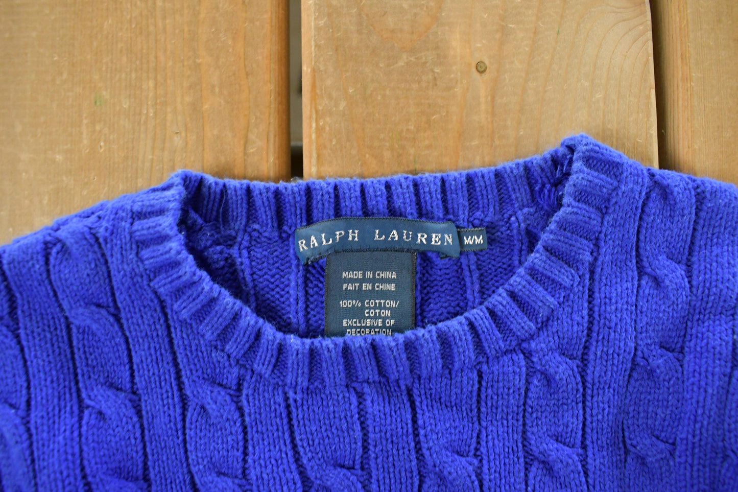 Vintage 1990s Polo Ralph Lauren Knit Sweater Youth Medium Men's Medium from propervintagecanada