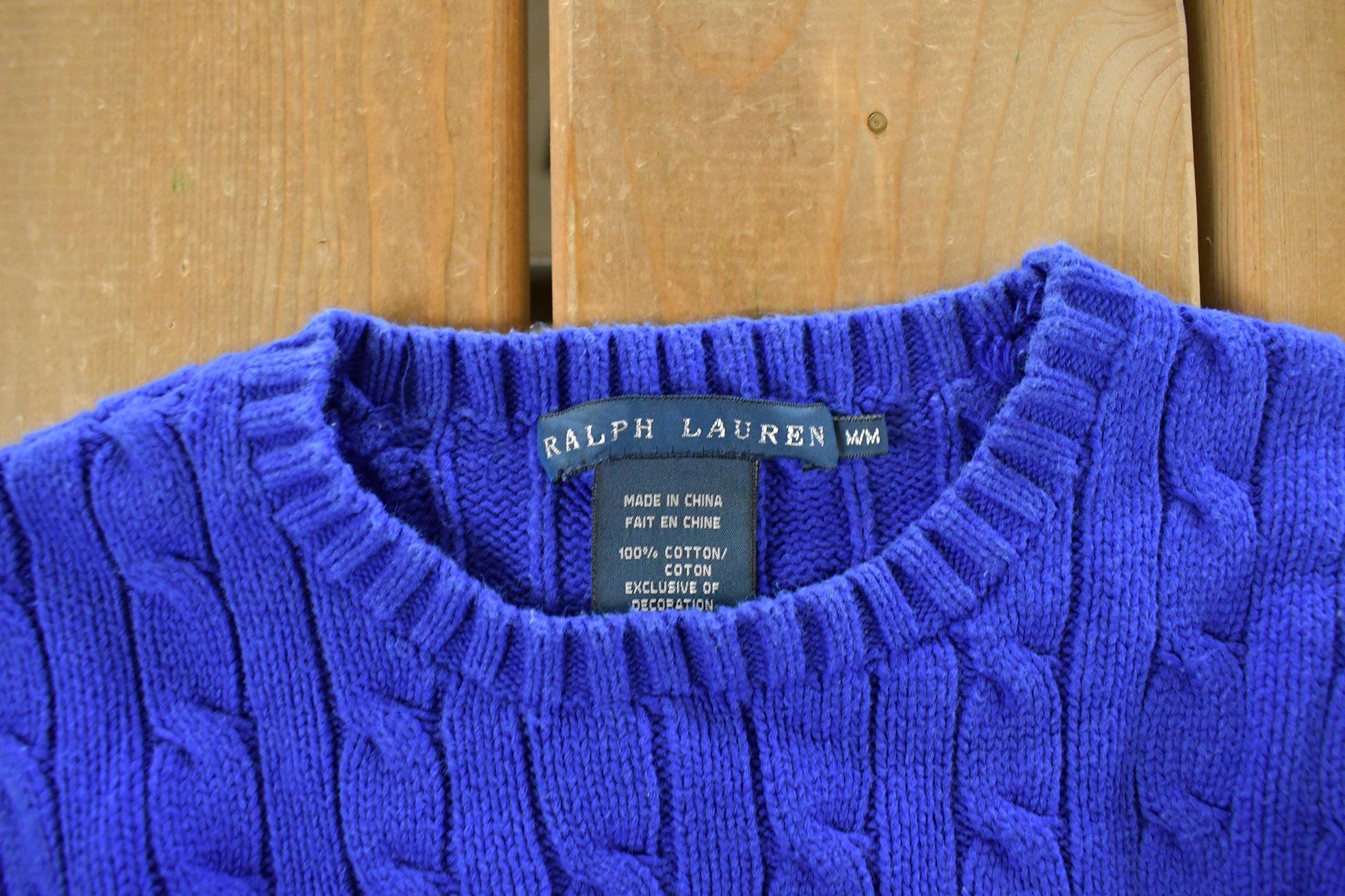 Vintage 1990s Polo Ralph Lauren Knit Sweater Youth Medium Men's Medium from propervintagecanada