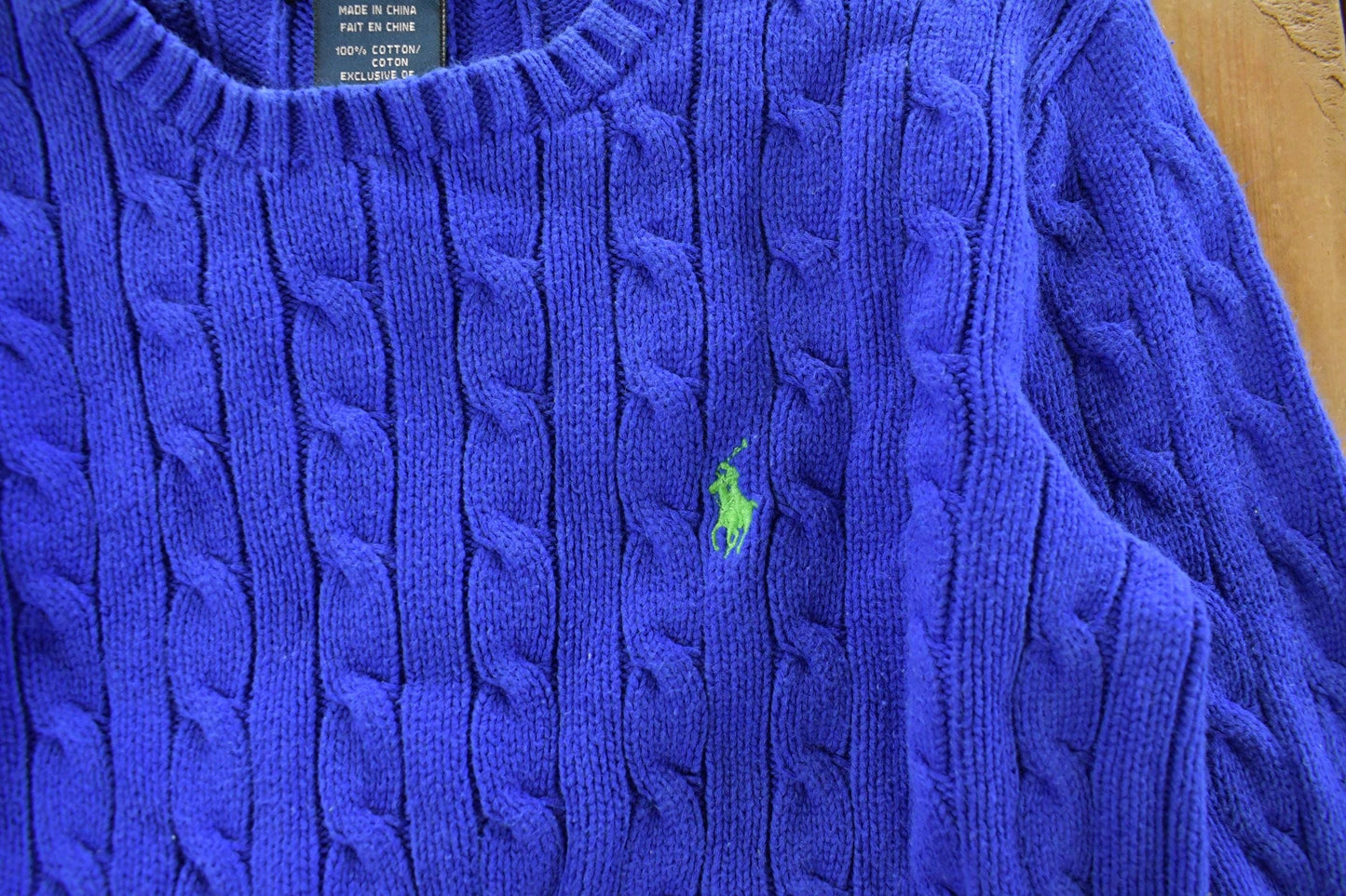 Vintage 1990s Polo Ralph Lauren Knit Sweater Youth Medium Men's Medium from propervintagecanada