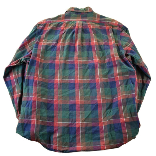 Vintage 1990s Polo Ralph Lauren Plaid Flannel Button Up Shirt Men's 2XL from propervintagecanada