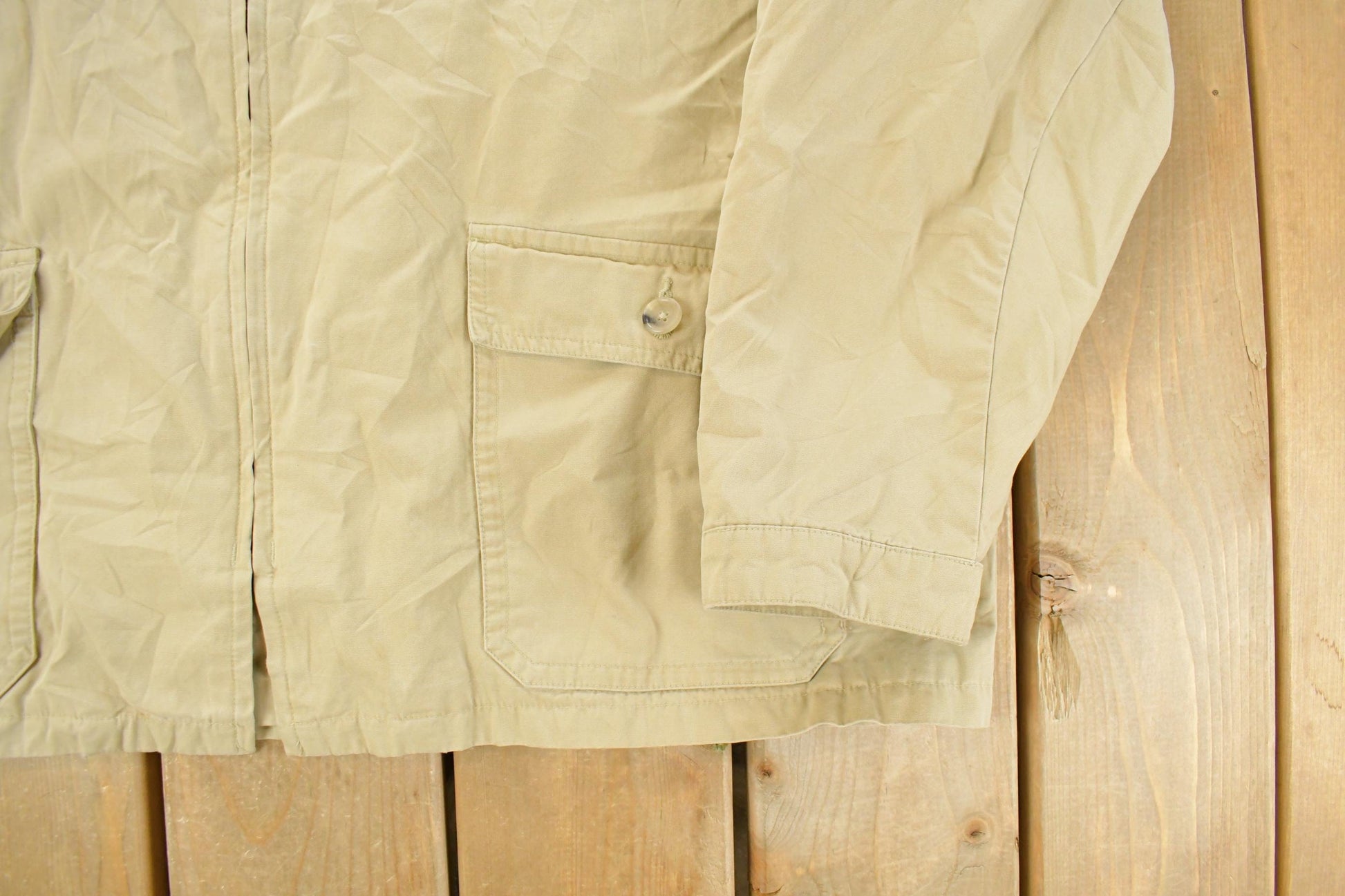 Vintage 1990s Polo Ralph Lauren Poplin Military Field Jacket Men's 2XL from propervintagecanada