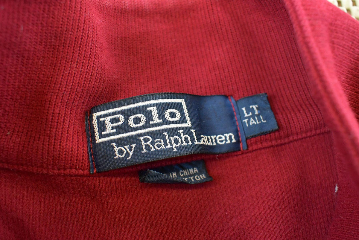 Vintage 1990s Polo Ralph Lauren Pullover Quarter Zip Sweatshirt Men's XL from propervintagecanada