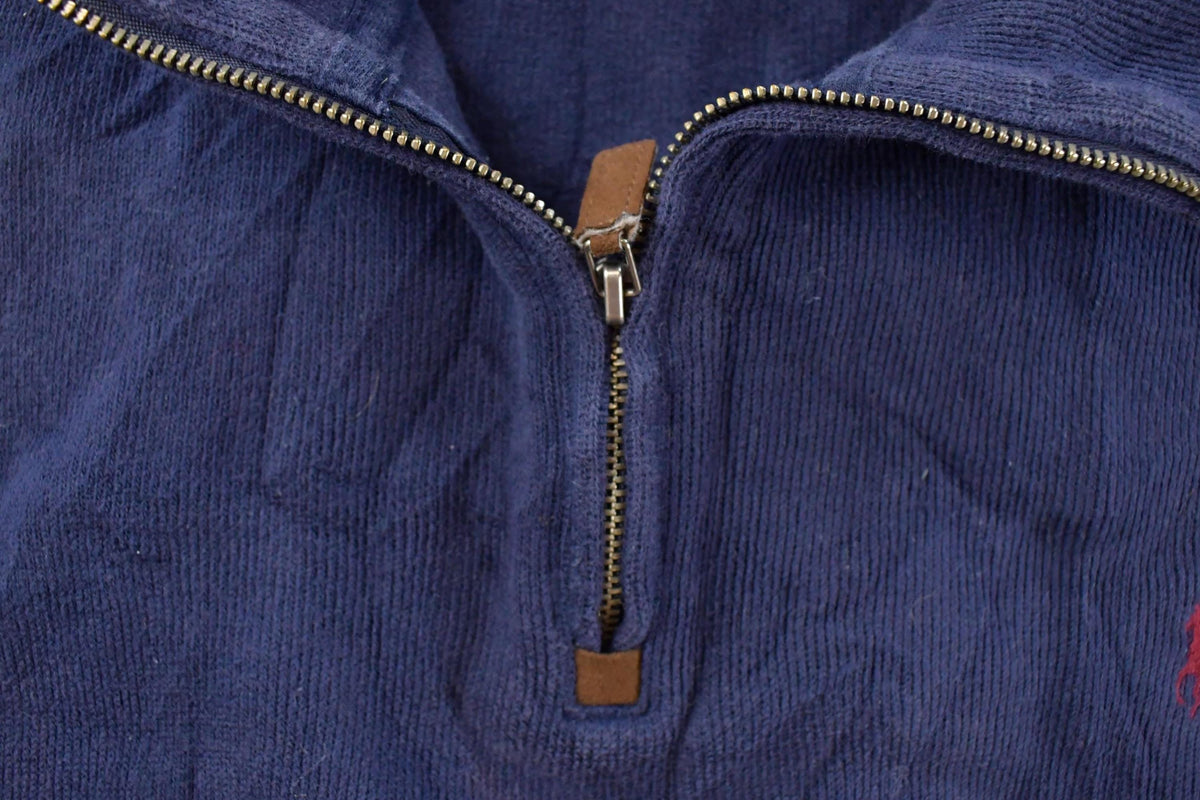 Vintage 1990s Polo Ralph Lauren Quarter Zip Sweatshirt Men's Large from propervintagecanada