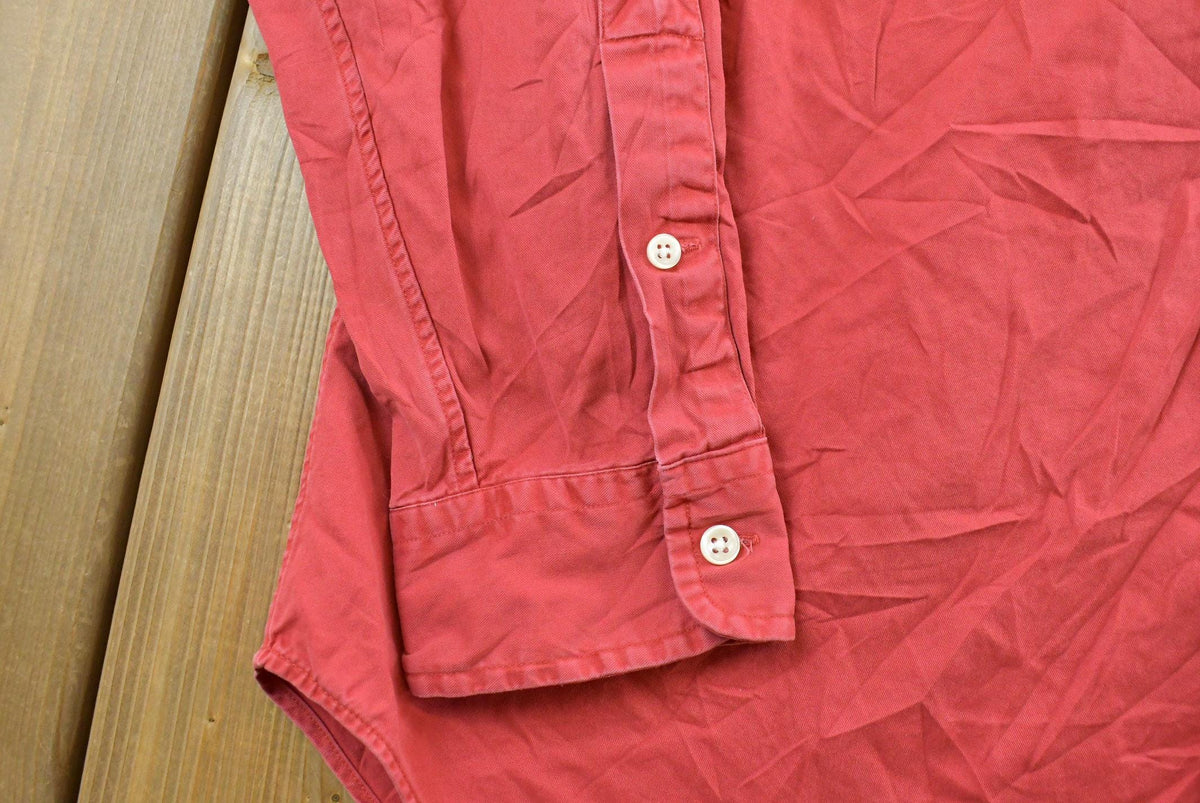 Vintage 1990s Polo Ralph Lauren Red Button Up Shirt Mens L from propervintagecanada