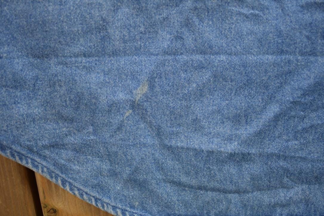 Vintage 1990s Polo Ralph Lauren Small Pony Denim Button Up Shirt Men's 2XL from propervintagecanada