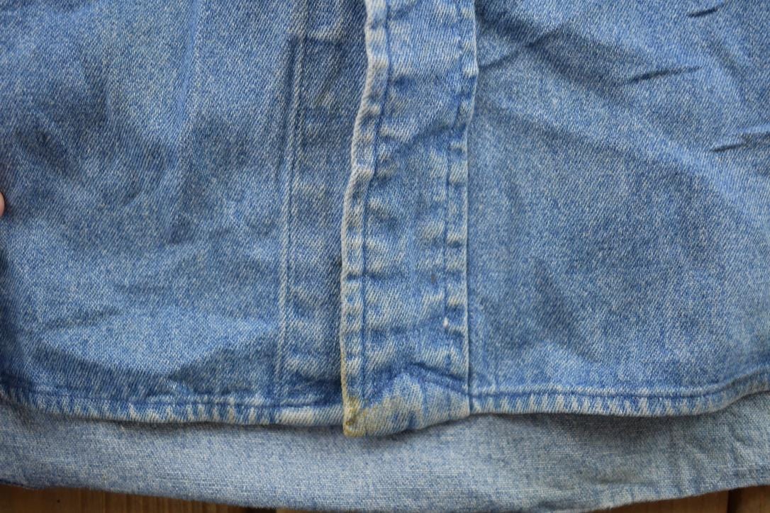 Vintage 1990s Polo Ralph Lauren Small Pony Denim Button Up Shirt Men's 2XL from propervintagecanada