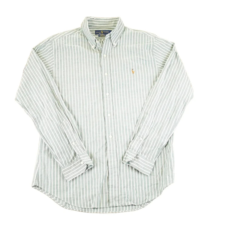 Vintage 1990s Polo Ralph Lauren Striped Button Up Shirt Men's L from propervintagecanada