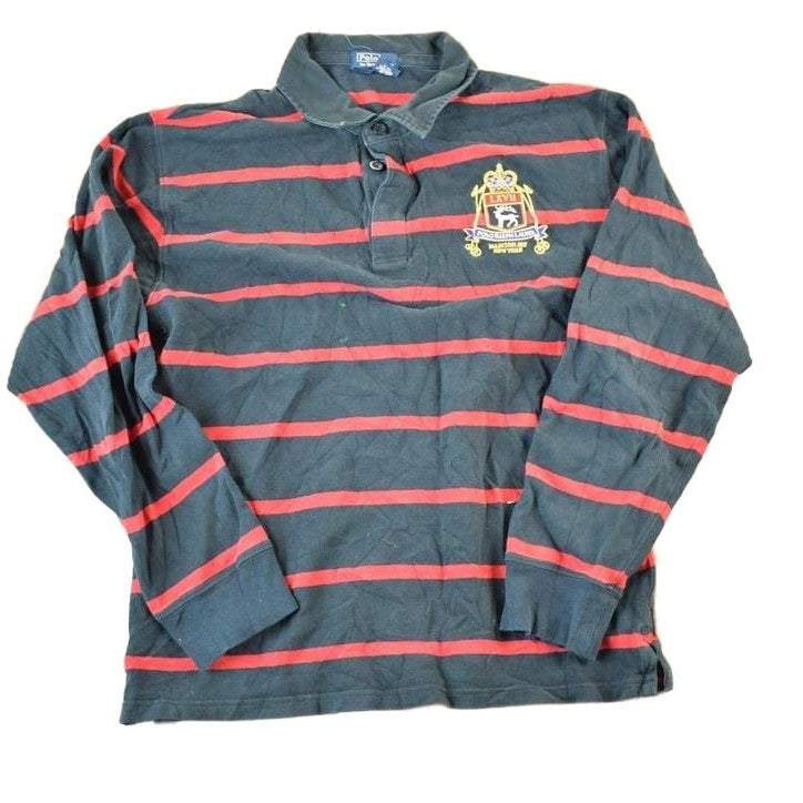 Vintage 1990s Polo Ralph Lauren Striped Button Up Shirt Youth XL Men's XL from propervintagecanada