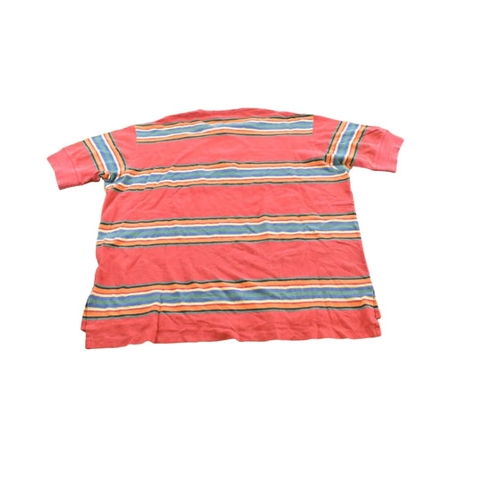 Vintage 1990s Polo Ralph Lauren Striped Henley Collar T-Shirt Men's 2XL from propervintagecanada