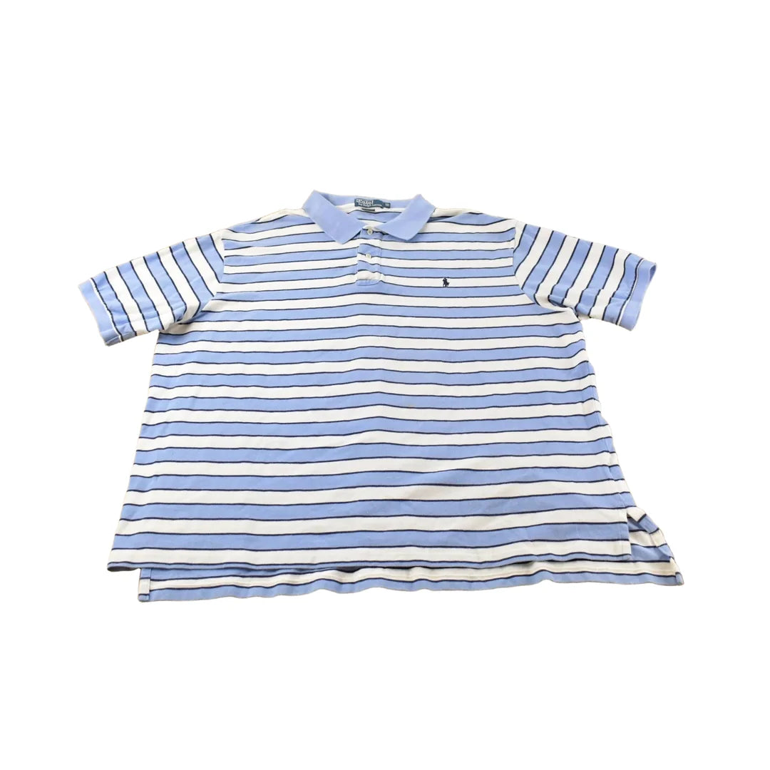 Vintage 1990s Polo Ralph Lauren Striped Polo Shirt Men's 3XL from propervintagecanada