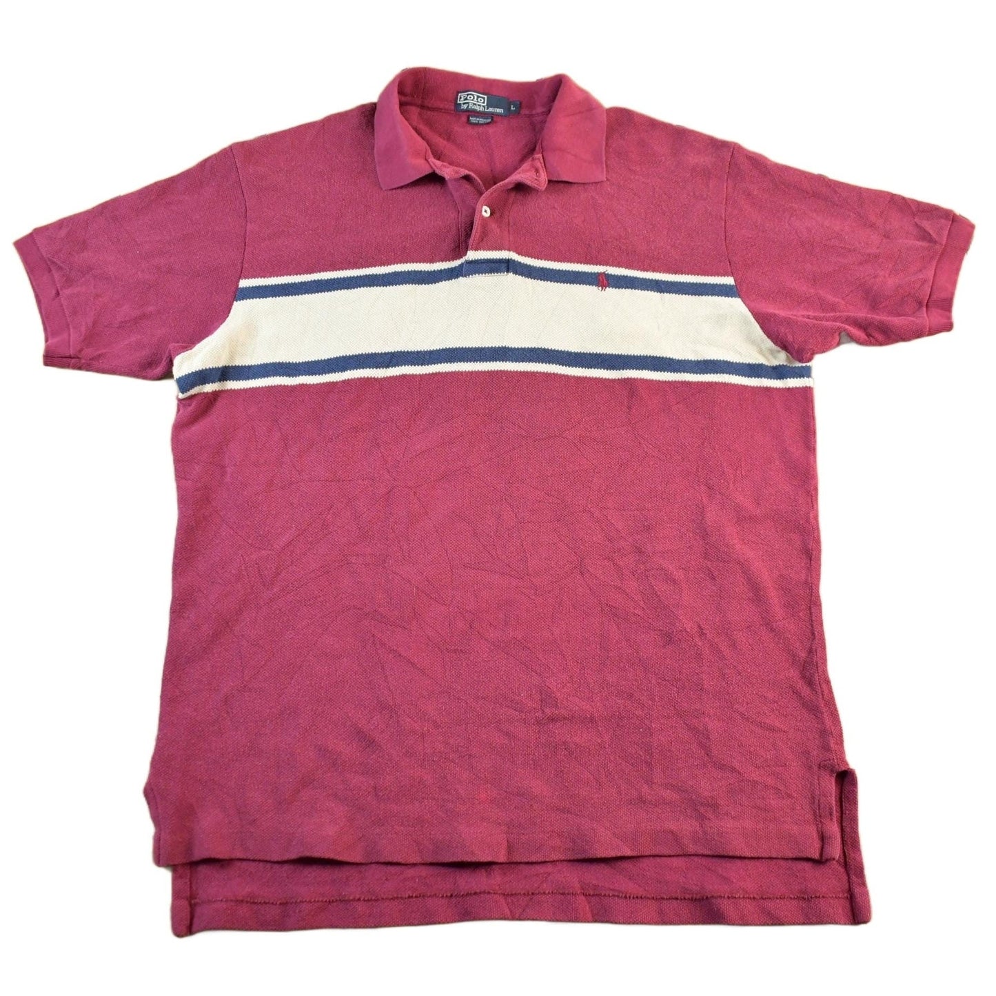 Vintage 1990s Polo Ralph Lauren Striped Polo Shirt Men's XL from propervintagecanada