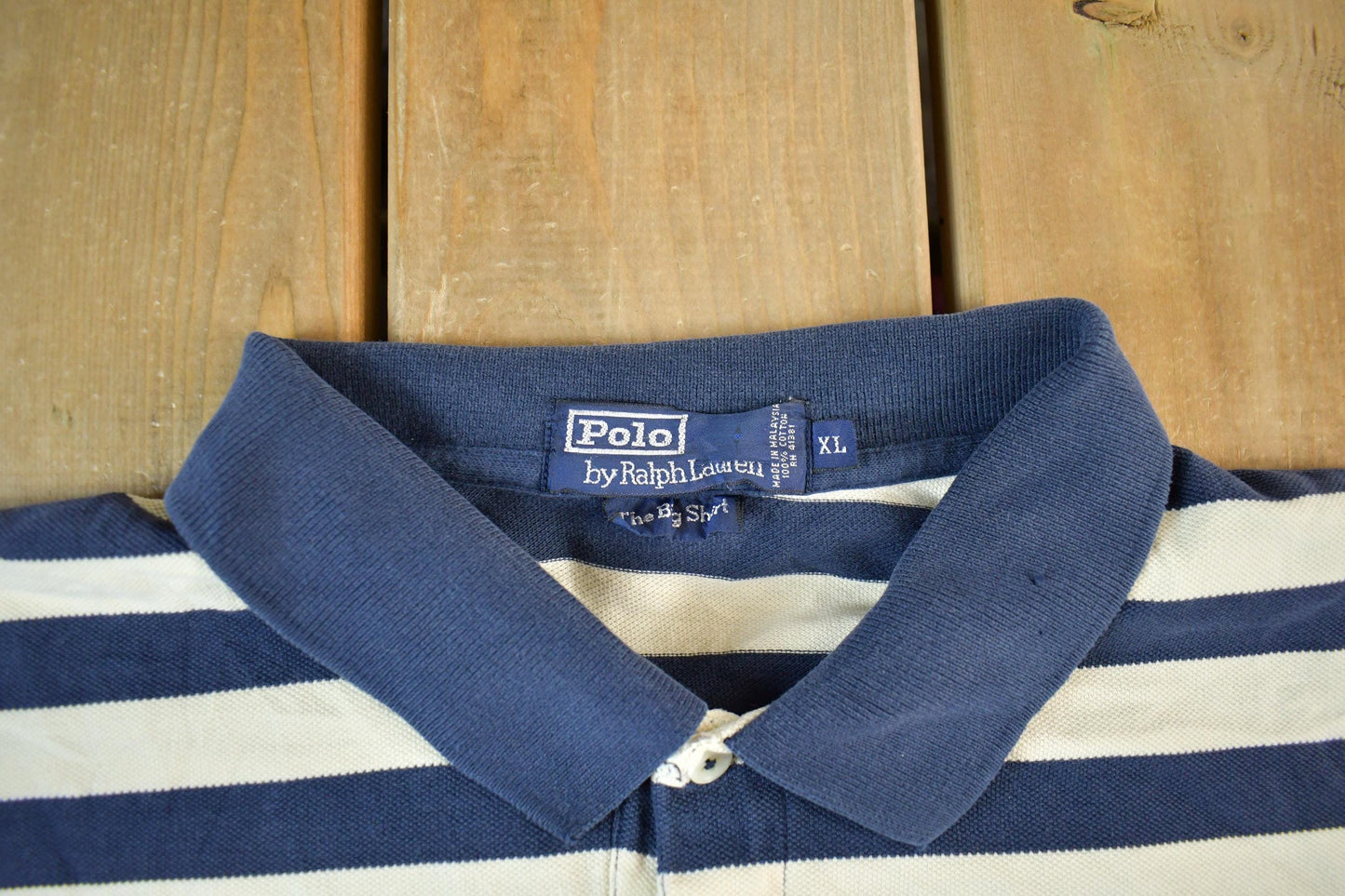 Vintage 1990s Polo Ralph Lauren Striped Polo Shirt Men's XL from propervintagecanada