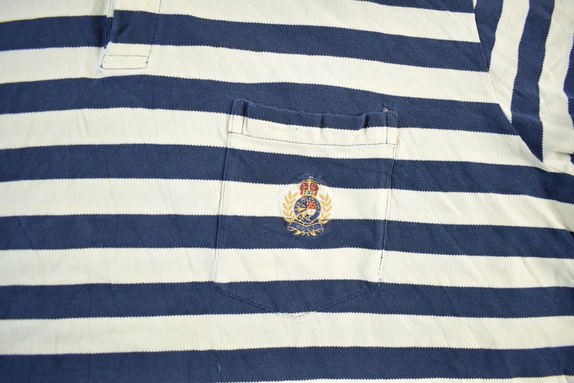 Vintage 1990s Polo Ralph Lauren Striped Polo Shirt Men's XL from propervintagecanada