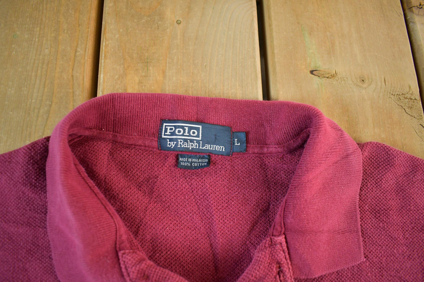 Vintage 1990s Polo Ralph Lauren Striped Polo Shirt Men's XL from propervintagecanada