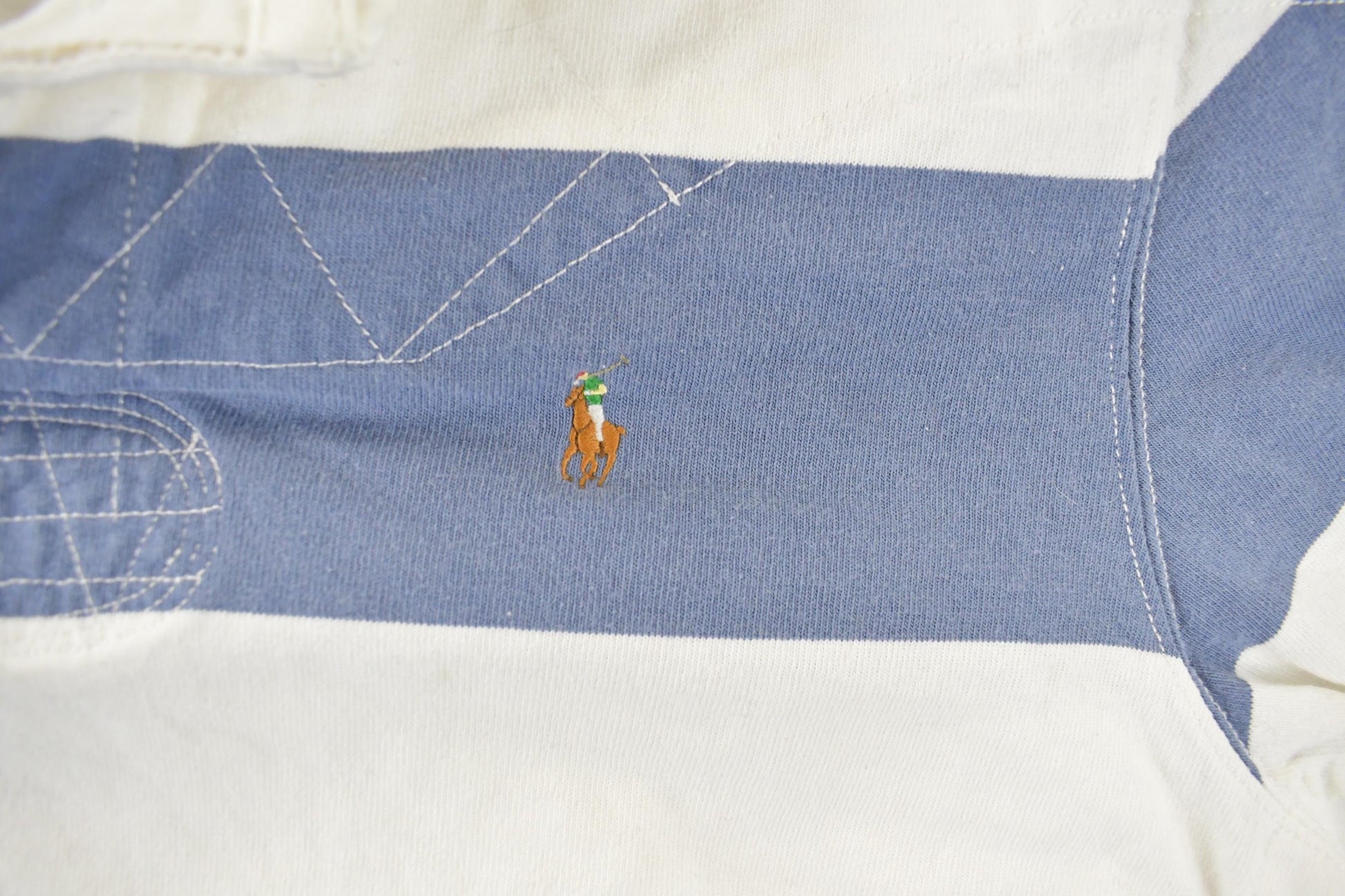 Vintage 1990s Polo Ralph Lauren Striped Polo Shirt Men's XL from propervintagecanada