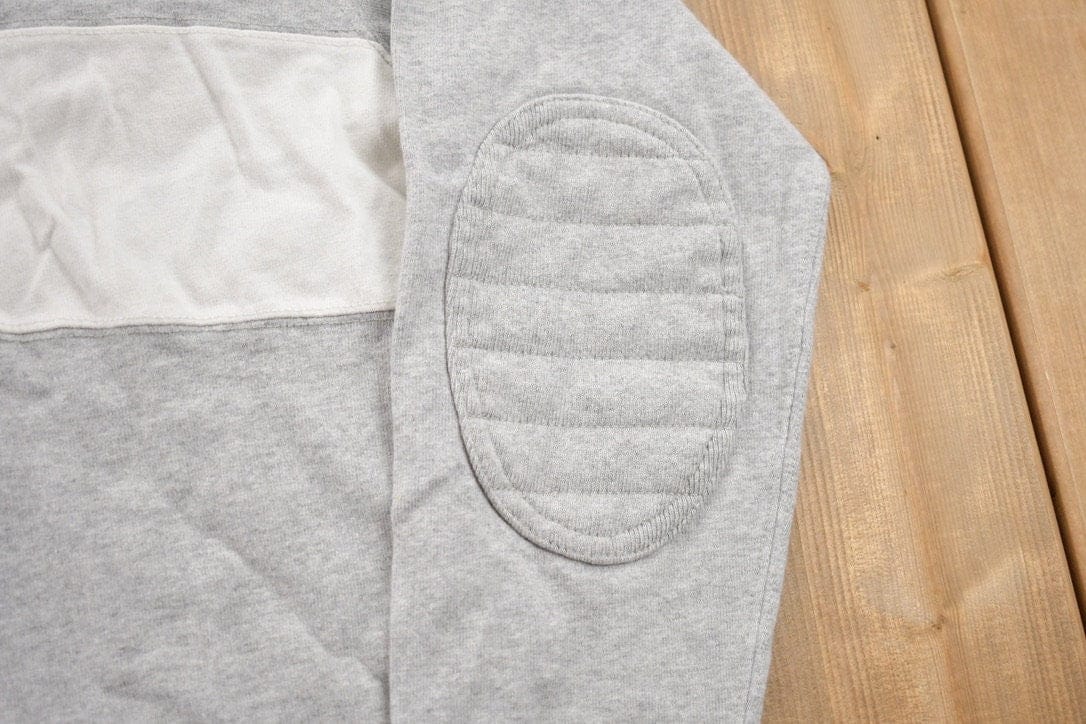 Vintage 1990s Polo Ralph Lauren USA Flag Embroidered Rugby Sweatshirt Men's Medium from propervintagecanada