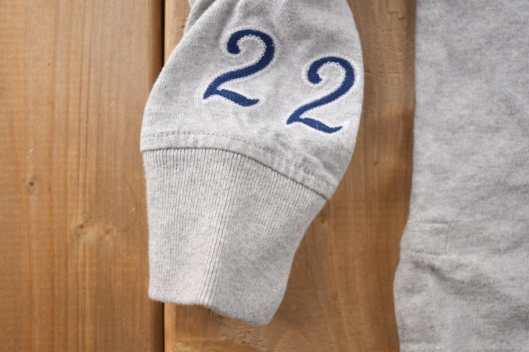 Vintage 1990s Polo Ralph Lauren USA Flag Embroidered Rugby Sweatshirt Men's Medium from propervintagecanada