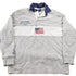 Vintage 1990s Polo Ralph Lauren USA Flag Embroidered Rugby Sweatshirt Men&