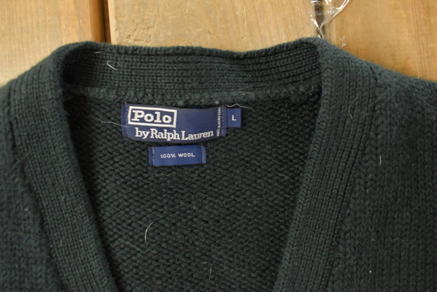 Vintage 1990s Polo Ralph Lauren Wool Knit Cardigan Sweater Men's Large from propervintagecanada