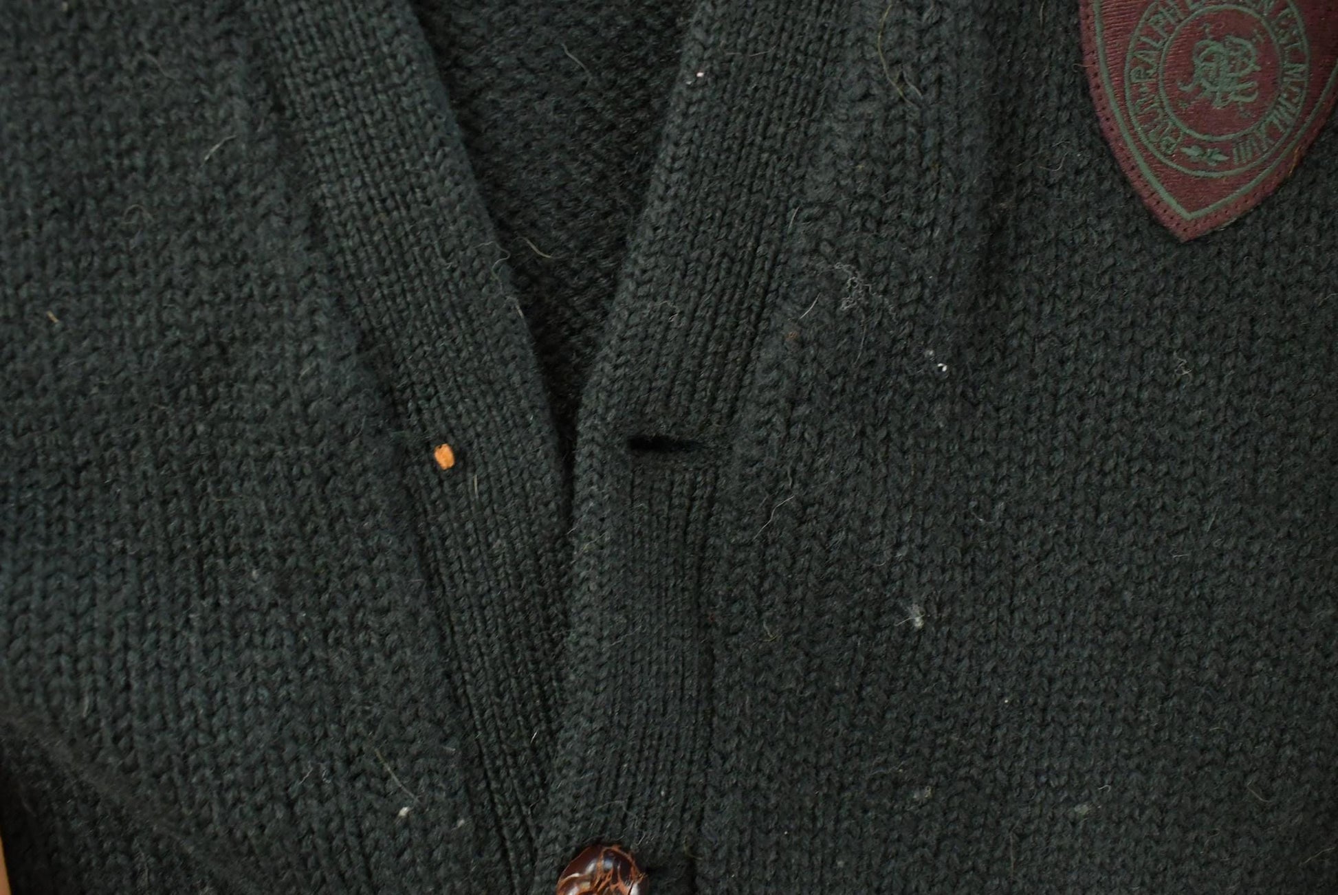 Vintage 1990s Polo Ralph Lauren Wool Knit Cardigan Sweater Men's Large from propervintagecanada