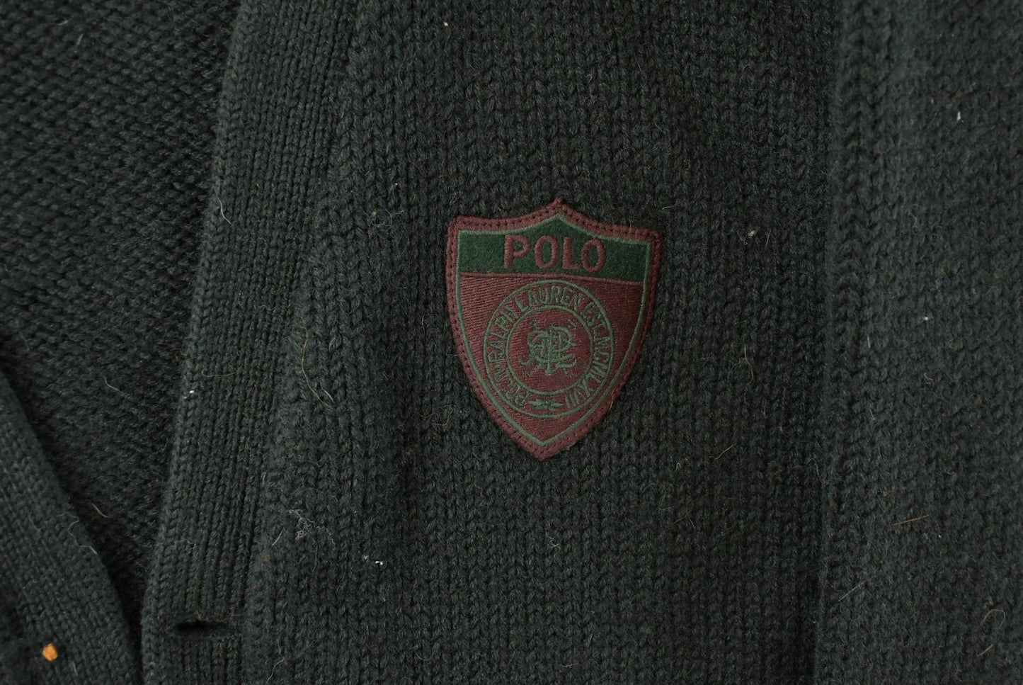 Vintage 1990s Polo Ralph Lauren Wool Knit Cardigan Sweater Men's Large from propervintagecanada