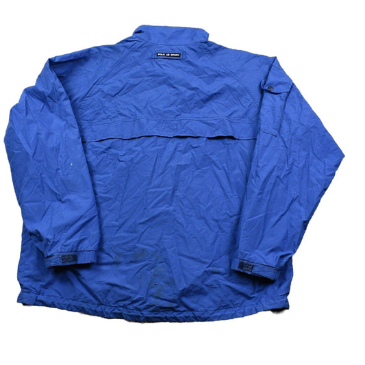 Vintage 1990s Polo Sport By Ralph Lauren Nylon Full Zip Windbreaker Men's Large