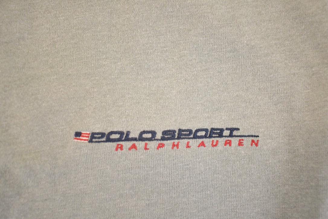 Vintage 1990s Polo Sport Ralph Lauren Button Up Track Sweatshirt Mens M from propervintagecanada