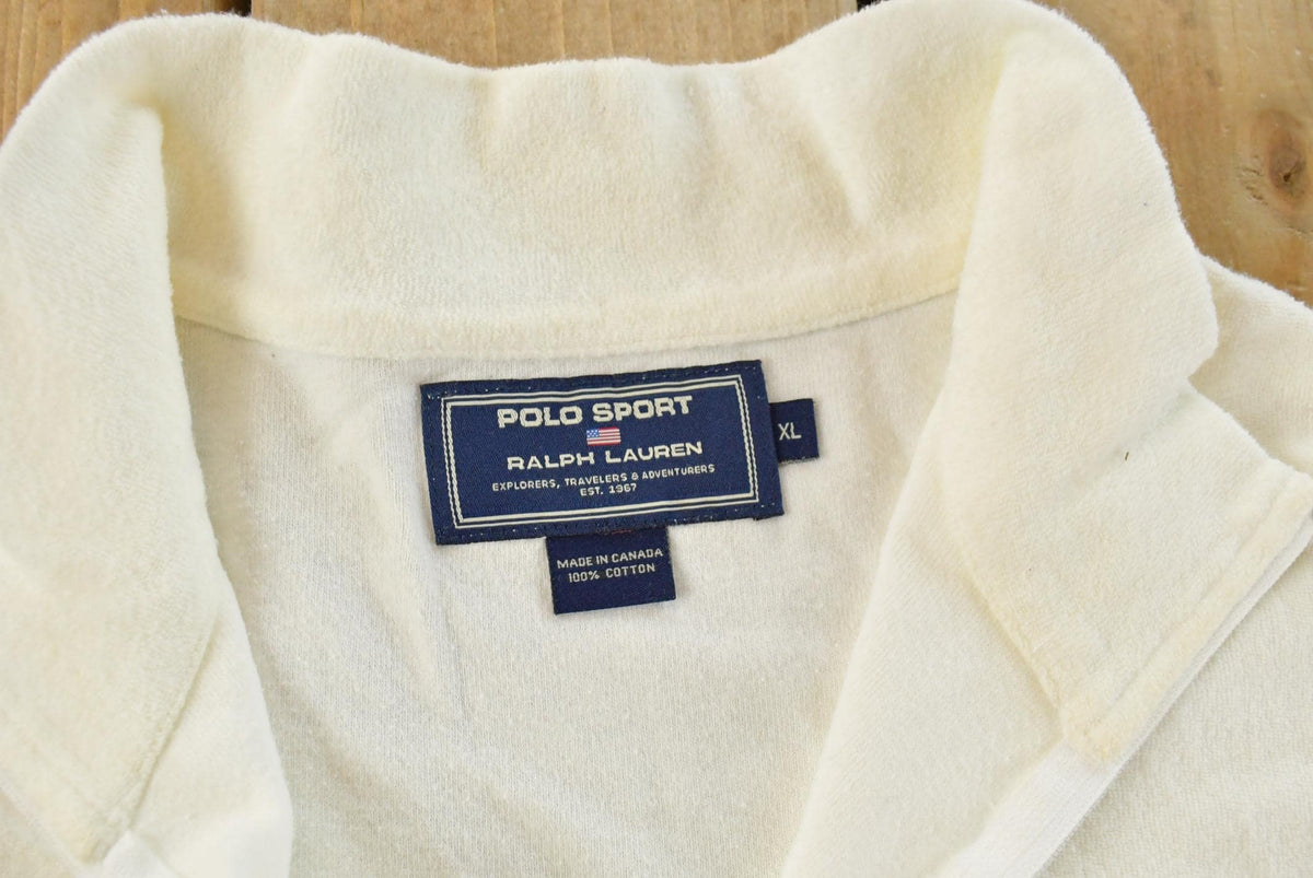 Vintage 1990s Polo Sport Ralph Lauren Quarter Zip Shirt Men's XL from propervintagecanada