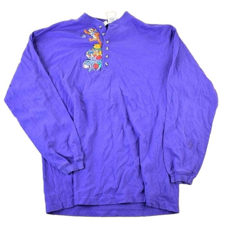 Vintage 1990s Pooh Bear Gang Disney Cartoon Promo T-Shirt Men's Medium