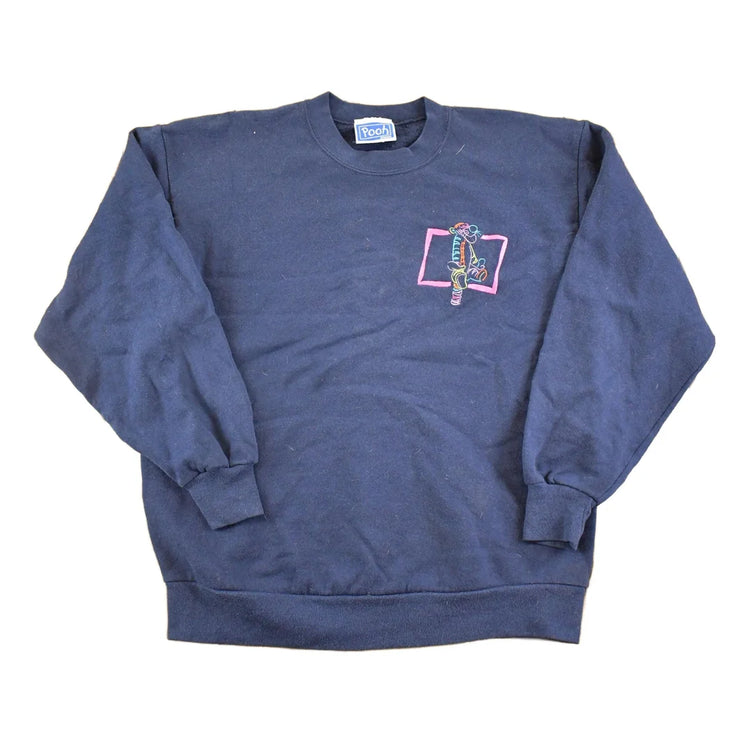 Vintage 1990s Pooh Tigger Bouncing Disney Crewneck Sweatshirt Men's L from propervintagecanada