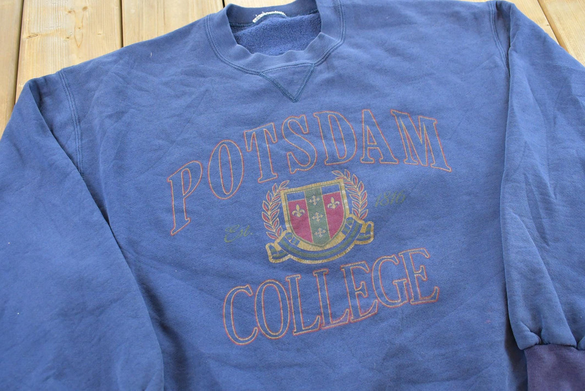 Vintage 1990s Potsdam College Collegiate Crewneck Men's M from propervintagecanada