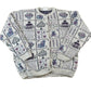 Vintage 1990s Premier Knitwear School Theme Button Up Cable Knit Sweater Men's Large from propervintagecanada