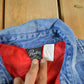 Vintage 1990s Prentis Lined Denim South Western Style Pearl Snap Button Up Men's XL from propervintagecanada