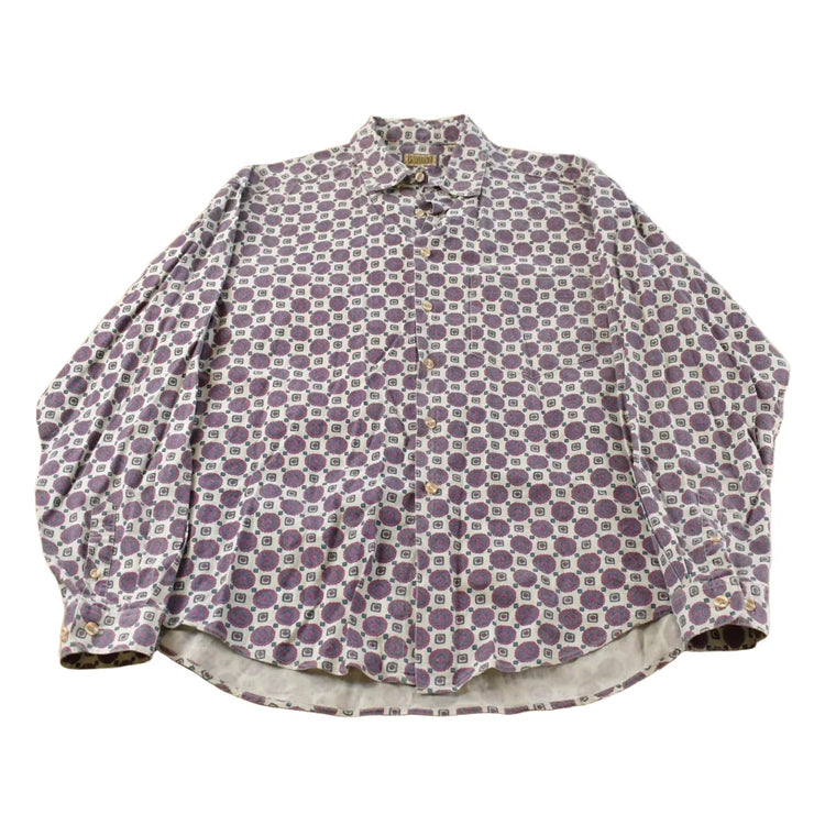 Vintage 1990s Preserve Floral Button Up Shirt Men's Large from propervintagecanada