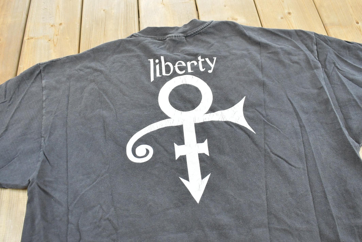 Vintage 1990s Prince Sex Love Liberty Rock Band Music Tour T-Shirt Size XL from propervintagecanada