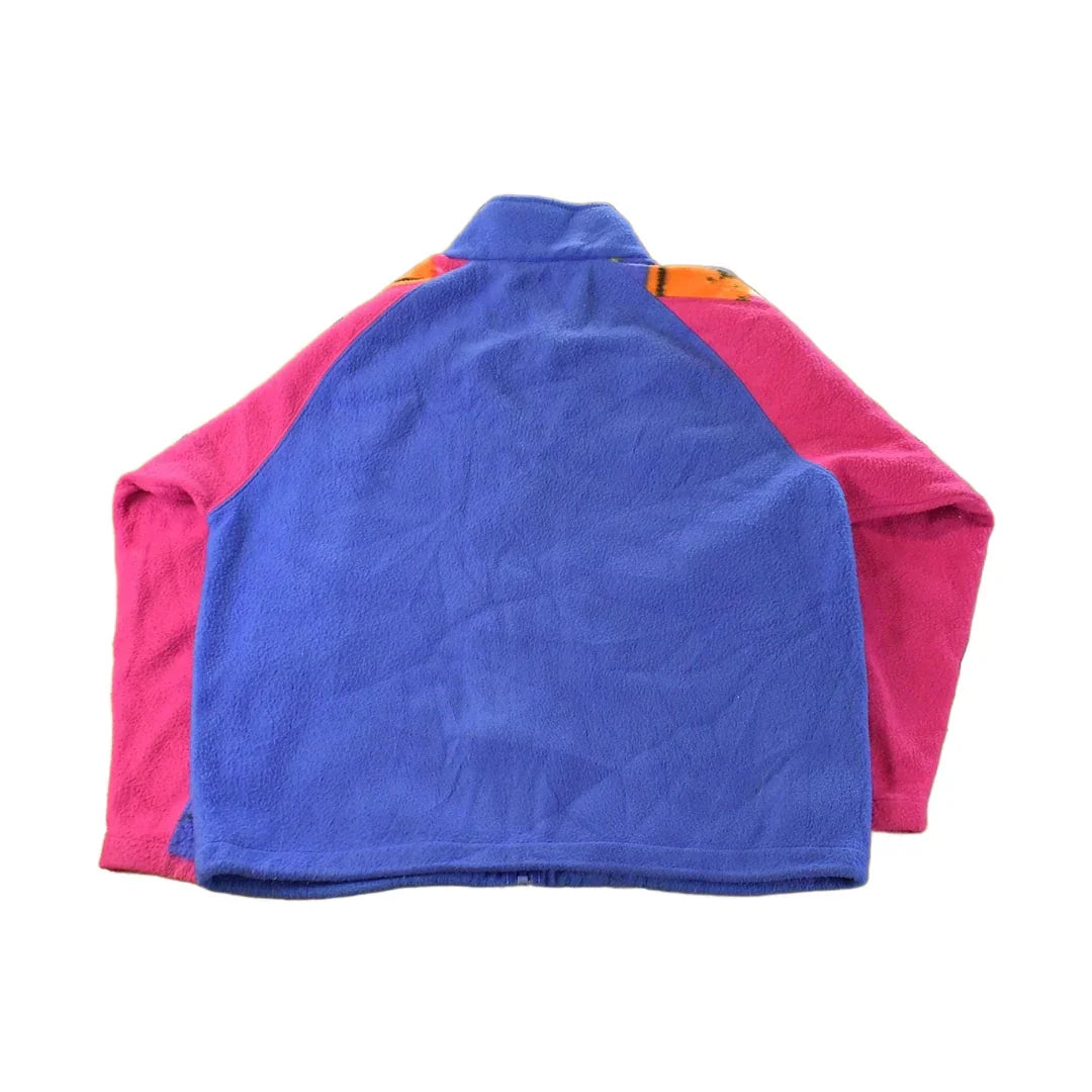 Vintage 1990s Prince Tennis Abstract Fleece Full Zip Sweater Women's Small from propervintagecanada